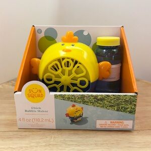 Yellow Chick Bubble Maker, 4 ounces, NIB